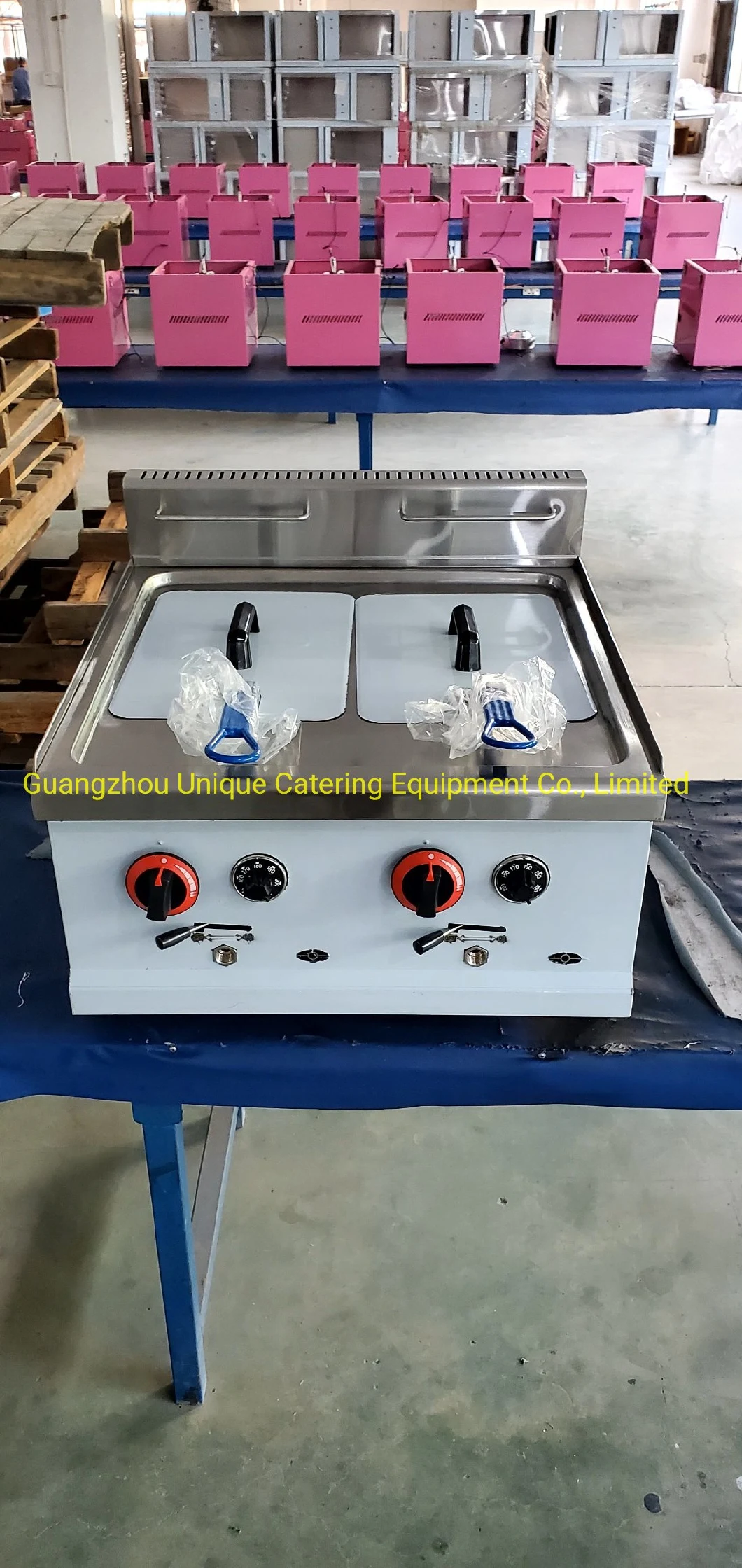 1-Tank 2-Basket Electric Fryern Dustrial Deep Fryer Food Processing Machine 2 Tank 2 Basket Electric Fryer