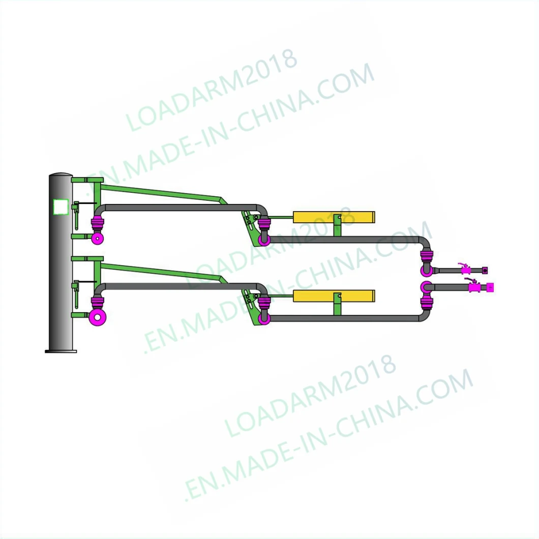 Fuel Oil Truck Bottom Loading Arm API Dry Break Coupler