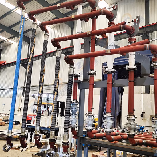 API RP 1004 커플링이 포함된 호스 바닥 로딩 암